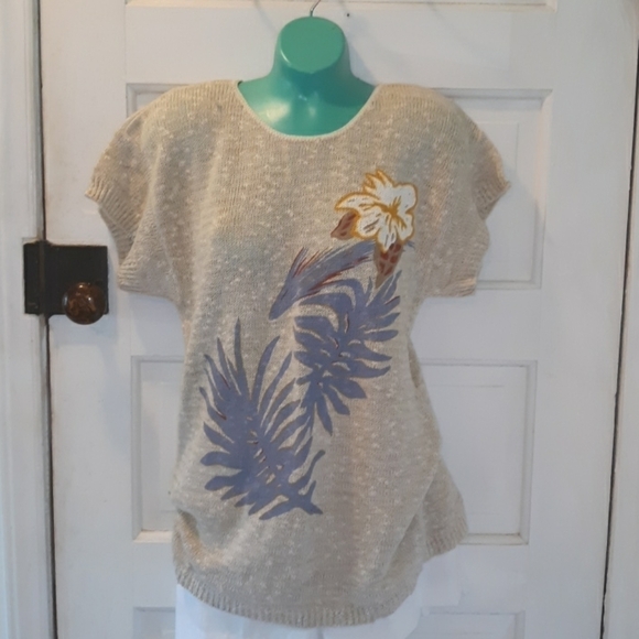 Vintage Thackery USA short sleeve sweater - Picture 1 of 3